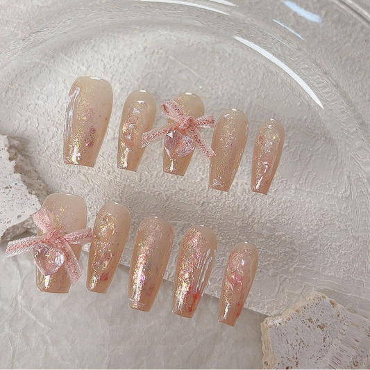 Sparkling Bow Bliss - PressOn Perfection