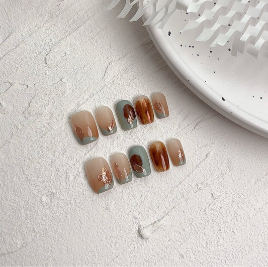Copper Leaf Serenity - PressOn Perfection