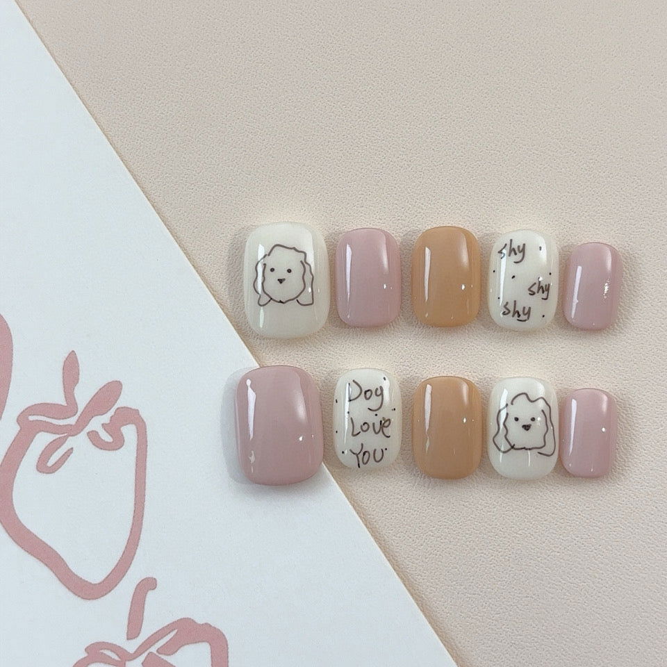 Cozy Pup Whimsy - PressOn Perfection