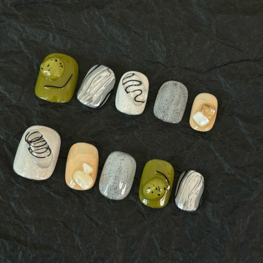 Kiwi Bliss Whimsy - PressOn Perfection