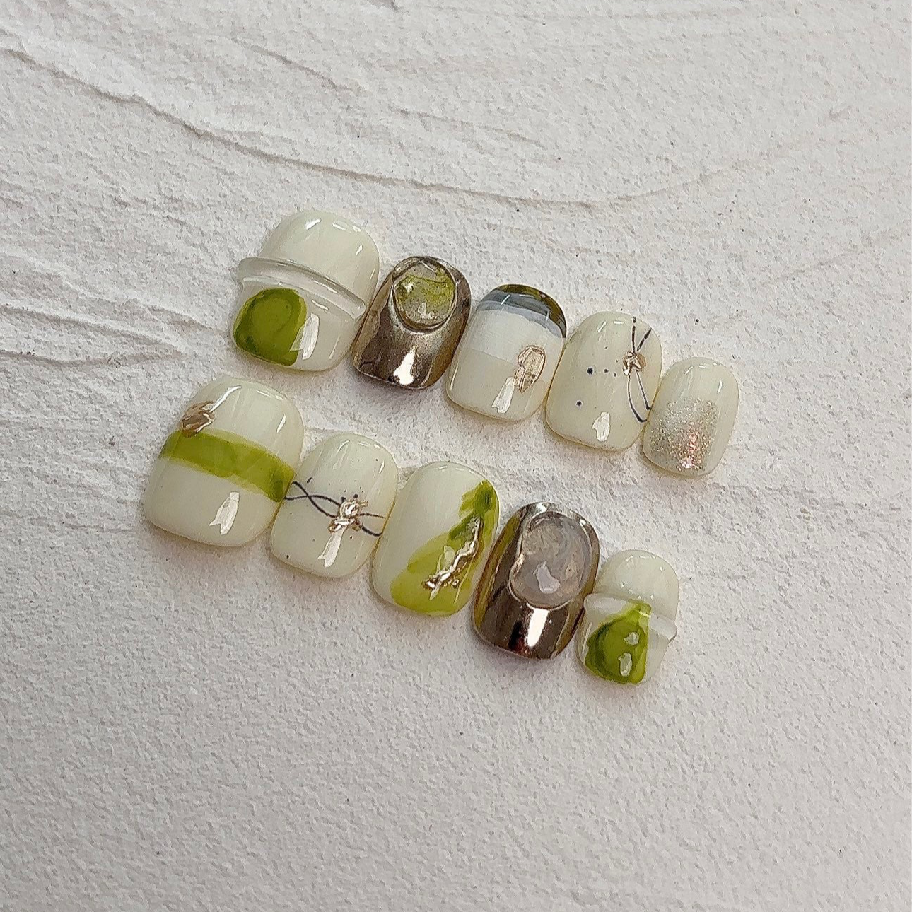 Lime Luxe Harmony - PressOn Perfection