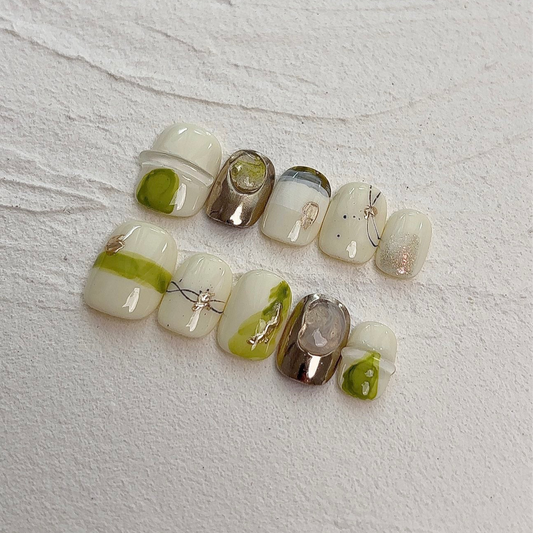 Lime Luxe Harmony - PressOn Perfection