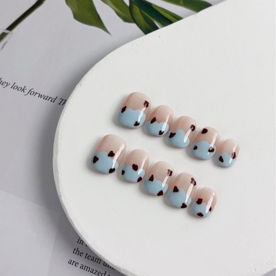 Pastel Cow Chic - PressOn Perfection