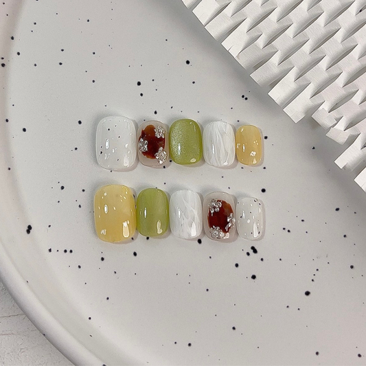 Pistachio Glow Harmony - PressOn Perfection