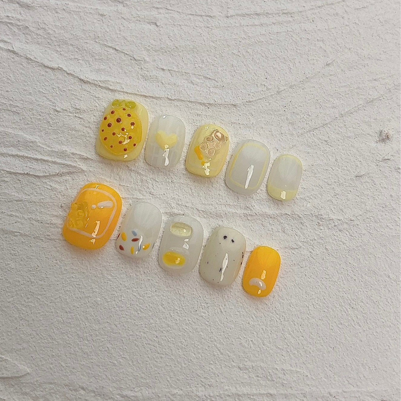 Sunny Citrus Delight - PressOn Perfection